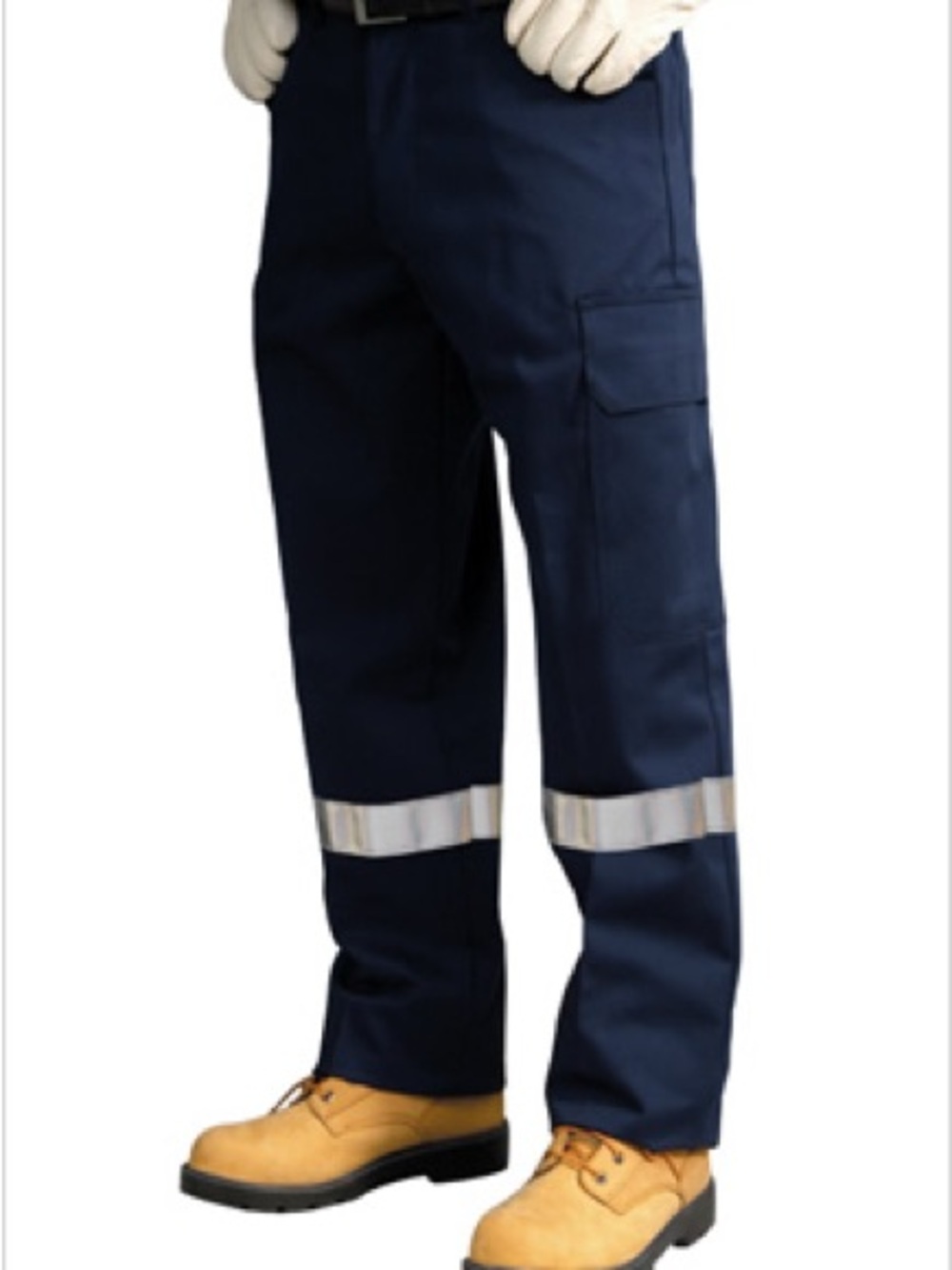 AGO UltraSoft Arc/FR Reflective Cargo Work Pants Navy Made in Canada